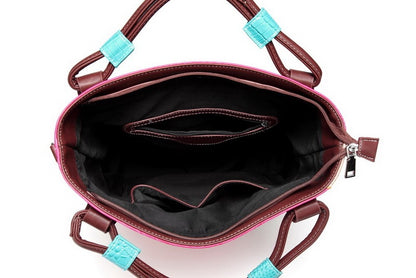 Tragbare diagonale Tasche mit Vintage-Muster