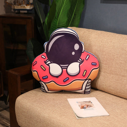 Almohada de peluche de la serie de simulación espacial, juguetes de astronauta, astronauta, cohete, nave espacial, muñeco de peluche, almohada para la siesta, regalos de cumpleaños para niños
