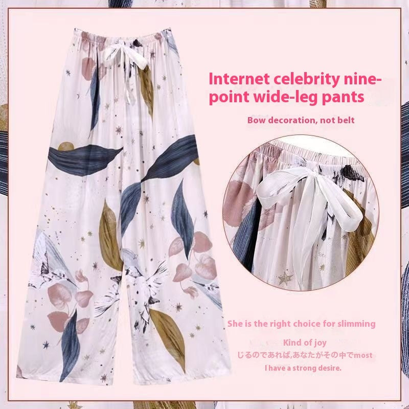 40 Cotton Silk Pajama Pants Summer Women