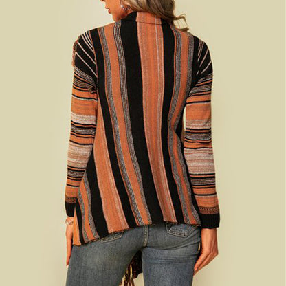 Pullover Mittellang Modisch Quaste Damen