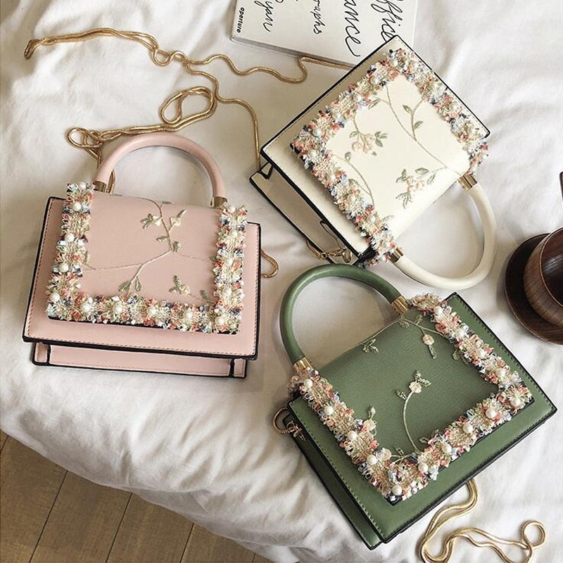 Vintage Flower Lace Handbag