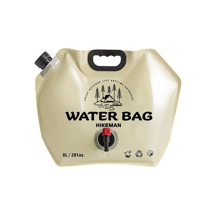 Bolsa de agua portátil gruesa de gran capacidad para acampar al aire libre