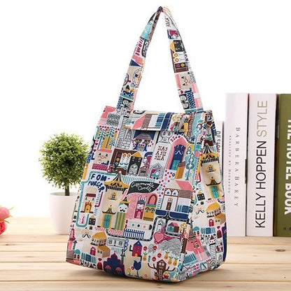 Bolsa de hielo portátil estilo coreano, bolsa de almuerzo aislante para exteriores
