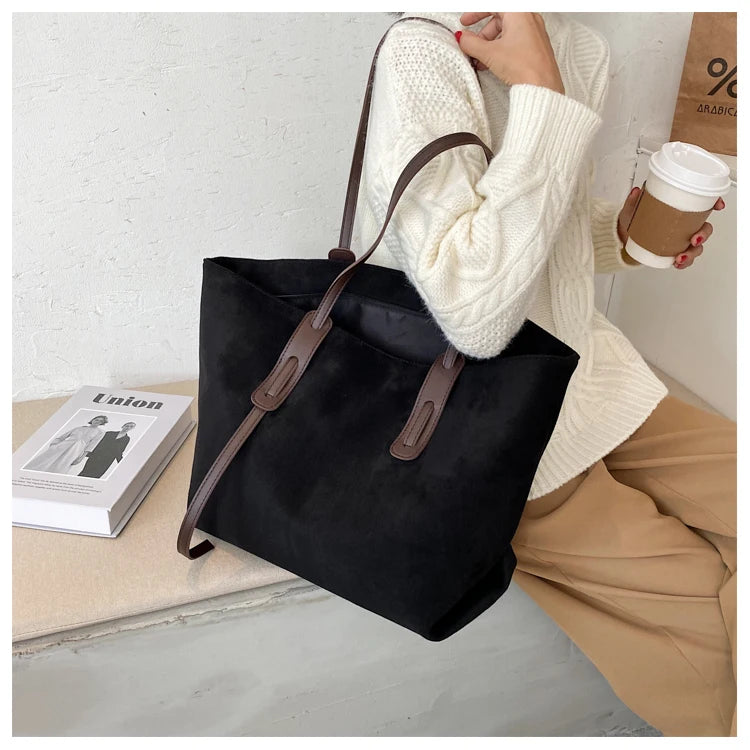 Winter Chic Shoulder Tote