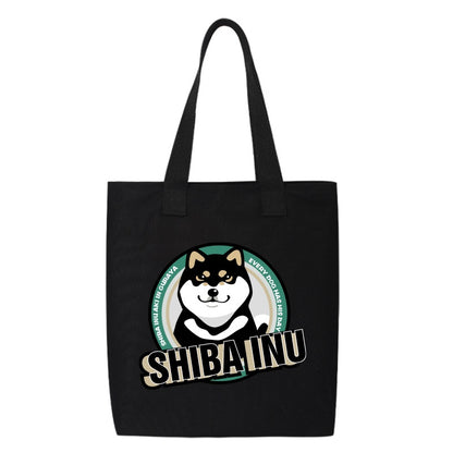 Shiba Inu Male And Female Shoulder Bag Canvas Large Capacity
