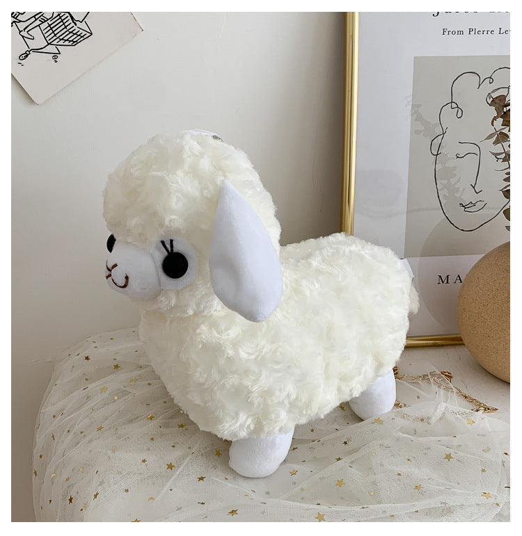 Lamb Wool Plush Bag Cute Women's Crossbody