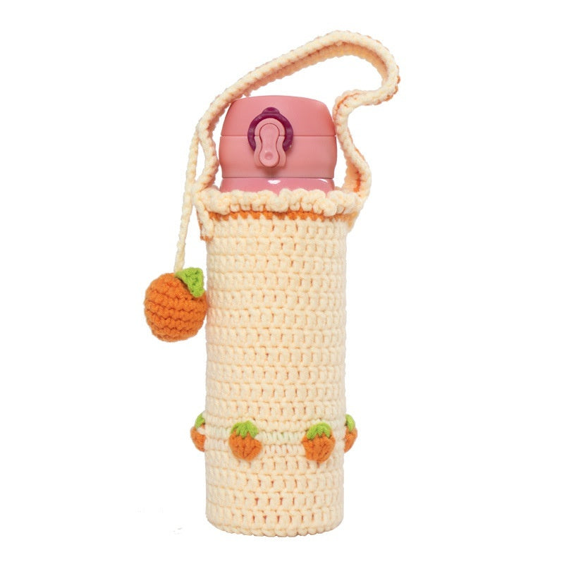 Cup Cover Crossbody Long Strap Vacuum Cup Glass Universal