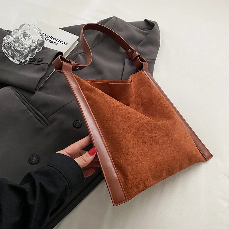 Winter Chic Leather Shoulder Bag