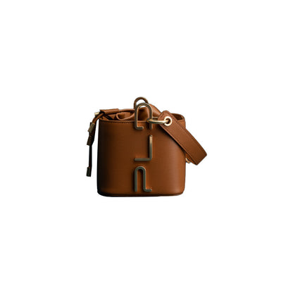 Bolso de piel de vacuno tipo cubo