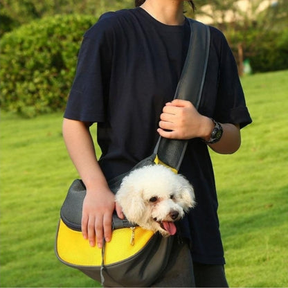 1 stück Outdoor Reise Mesh Oxford Pet Puppy Träger Handtasche Tasche Einzelner Schulterbeutel Sling Mesh Komfort Reise Tote Schultertaschen