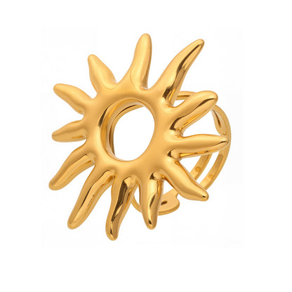 Goldener Sonnenring, personalisierte übertriebene Öffnung