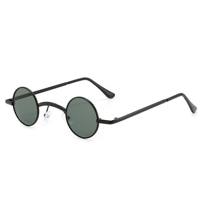 Gafas de sol retro de montura redonda pequeña a la moda para hombres y mujeres