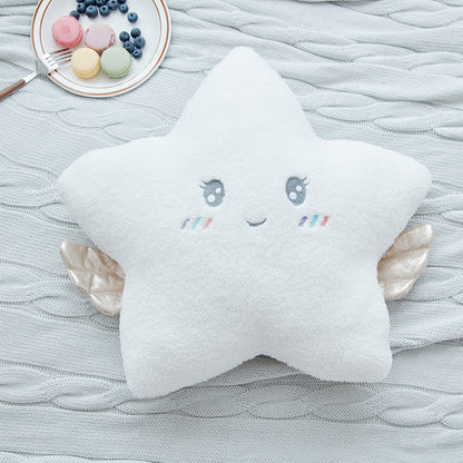 Neu Gefüllte Engel Wolke Mond Sterne Plüsch Kissen Weiche Kissen Wolke Gefüllte Plüsch Spielzeug für Kinder Baby Kinder Kissen Mädchen