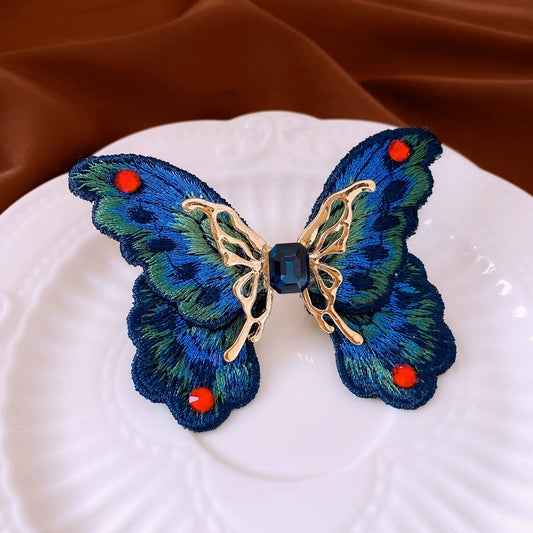 Butterfly Diamond-embedded Open Ring Design Sense Niche Jewelry