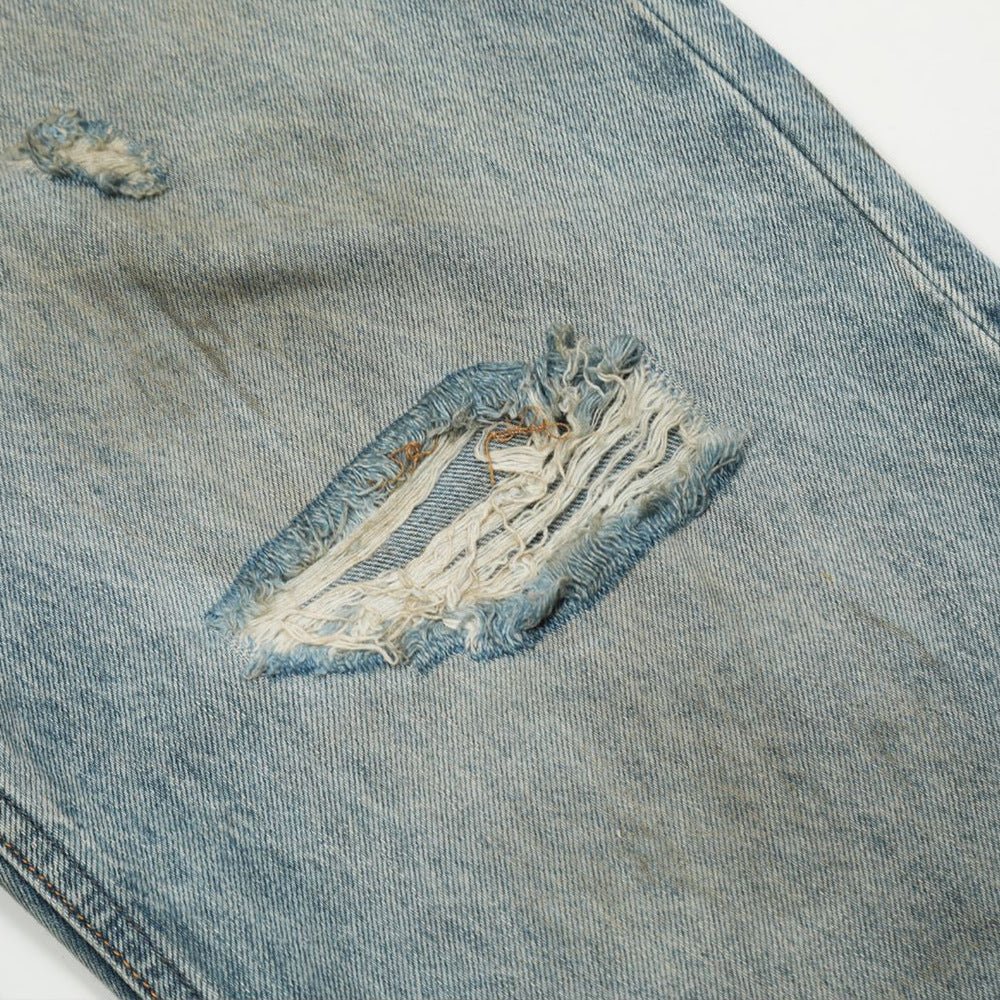 Ripped Dirty Denim Baggy Pants Men - BAGMODA