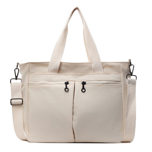 Solid Color Casual Portable Messenger Bag