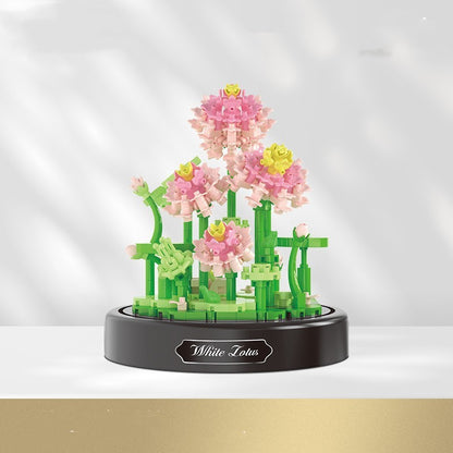 Juguetes de decoración de rosas con ensamblaje de partículas pequeñas