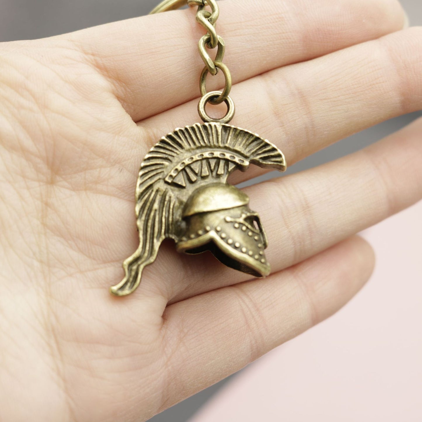 Ornament Simple Helmet Keychain Pendant