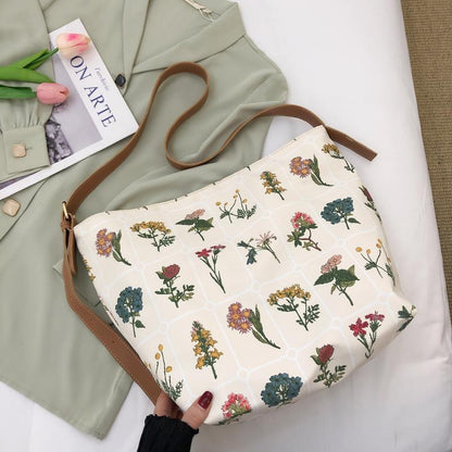 Bolso de hombro retro floral
