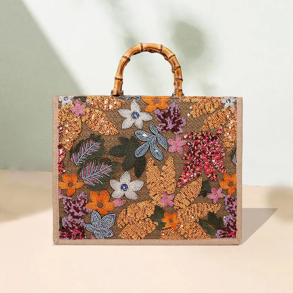 Sequin Bamboo Bag