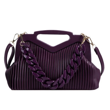 Bolsos plisados ​​triangulares 