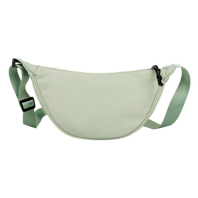 Nylon Bag Women's New Trendy Korean Version Fashion Simple One Shoulder Net Red Large Capacity Messenger Waist Bag