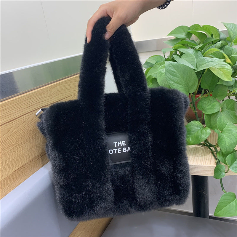 Wool Plush Tote