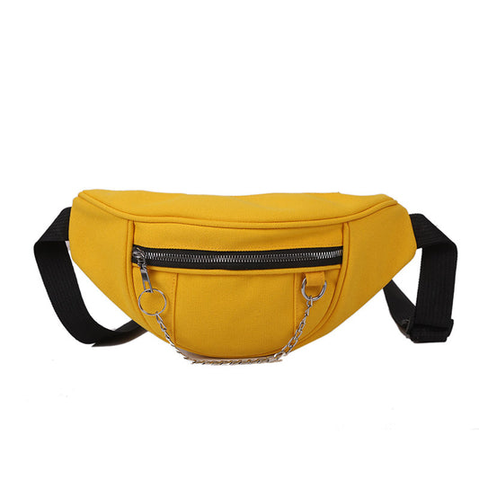 Japanese Dark Style Canvas Chest Bag