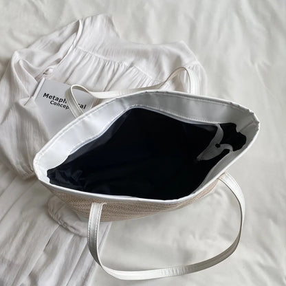 Coastal Charm Woven Tote - BAGMODA