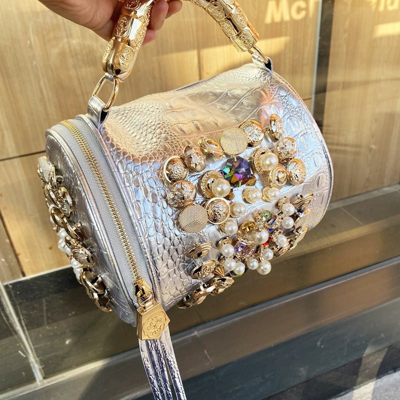Glam Twist Cylinder Bag