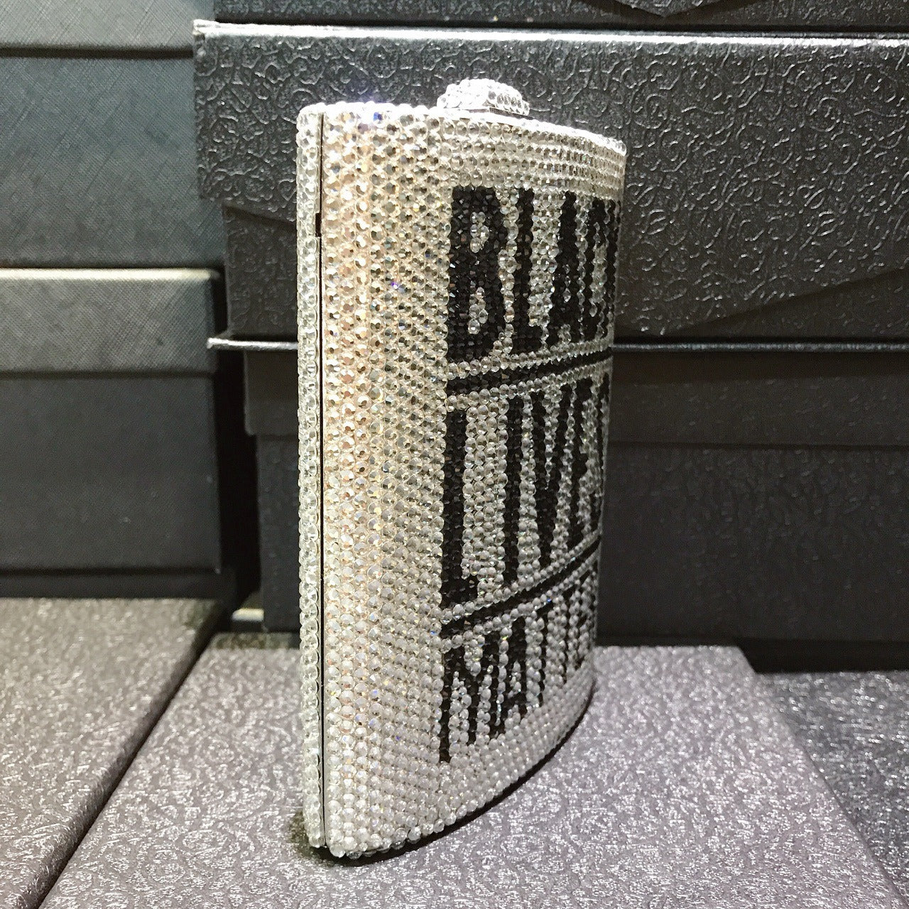 Glam BLM Diamond Clutch