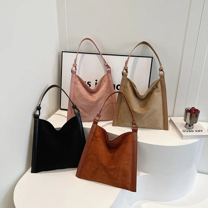Winter Chic Leather Shoulder Bag - BAGMODA