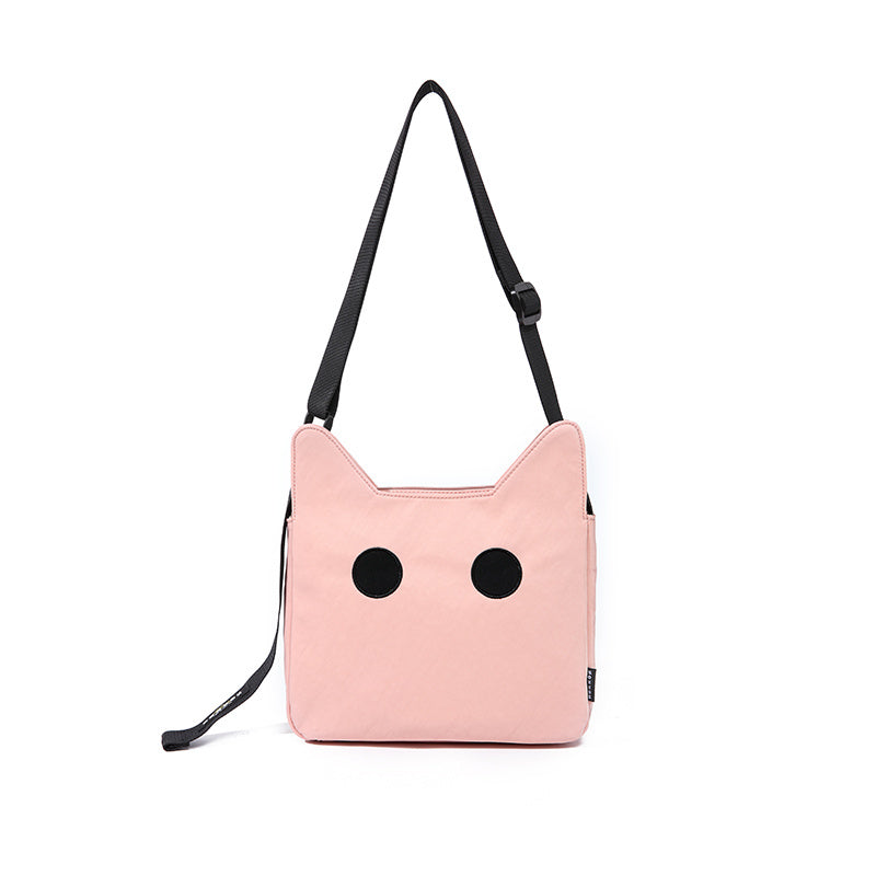 Cat-shaped Canvas Nylon Bag