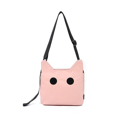 Katzenförmige Canvas-Nylontasche