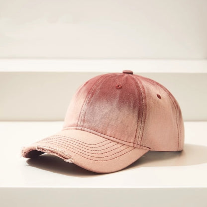 Gorra de béisbol informal de mezclilla degradada y desgastada para combinar con todo