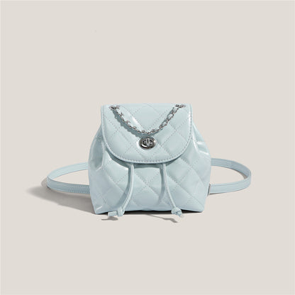 Rhombus Plaid Damen Rucksack