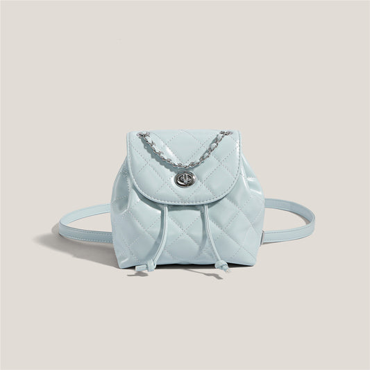 Rhombus Plaid Damen Rucksack