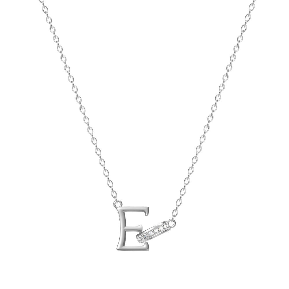 Women's 26-letter Necklace With Diamond Titanium Steel No Fading Clavicle Chain
