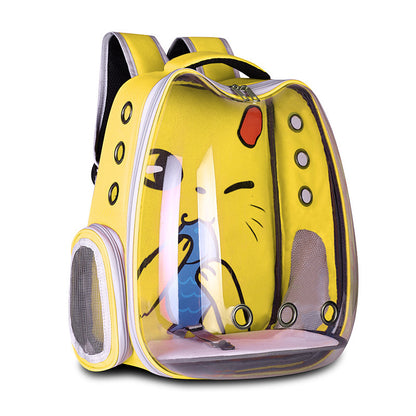 Suministros para mascotas Mochila para mascotas Bolsa de espacio conveniente para mascotas Bolsa de hombro transpirable Bolsa para gatos Bolsa para perros