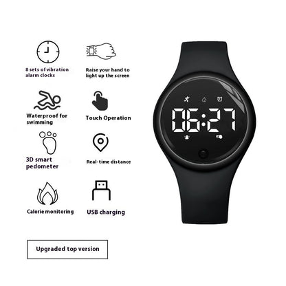Reloj electrónico para estudiantes de secundaria, masculino y femenino, con alarma y vibración silenciosa.