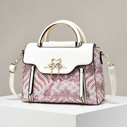 Bolso de mano para mujer con bordado de estilo chino