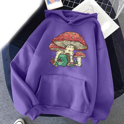 Sweatshirt, einfarbig, mit Buchstabendruck, Kängurutasche, Kordelzug
