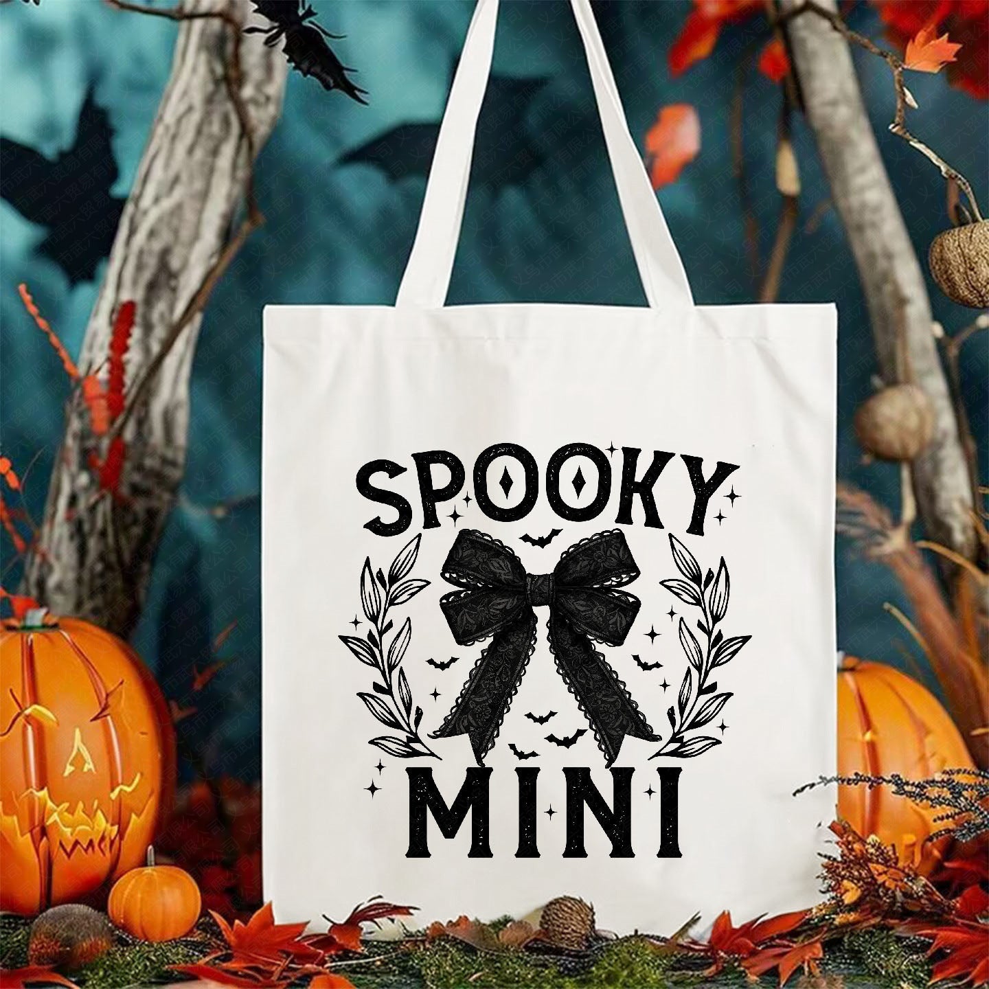 Halloween Printed Canvas Bag Shoulder Bag