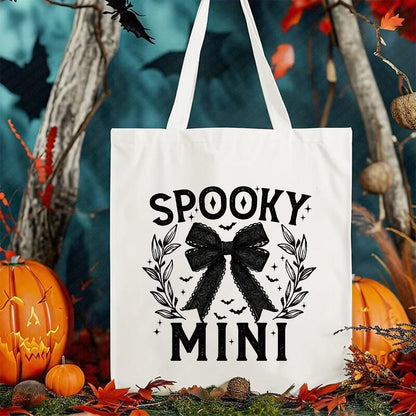 Halloween bedruckte Canvas-Tasche, Umhängetasche