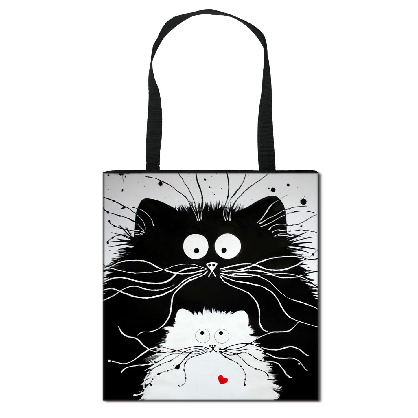 Foldable Cartoon Print Student Bag Tote Bag