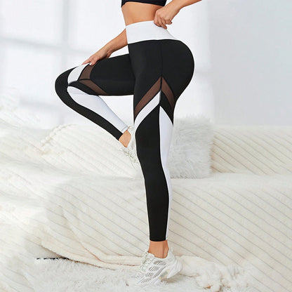 Pantalones de yoga de cintura alta para mujer, sexys, con realce de cadera y base transpirable.