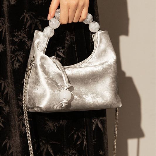 Pearl Chain Crossbody Bag