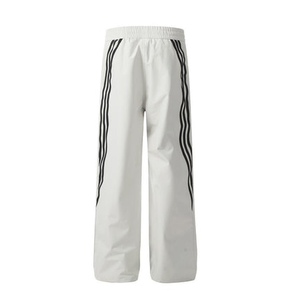 Around Three Bars Patchwork Casual Pants Men - BAGMODA