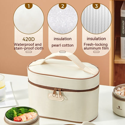 Einfache Lunchbox-Tasche aus Aluminiumfolie, tragbare Kältekonservierung