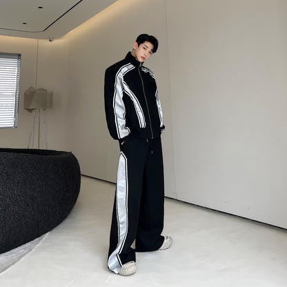 Chaqueta tipo cárdigan con cuello alto y capucha